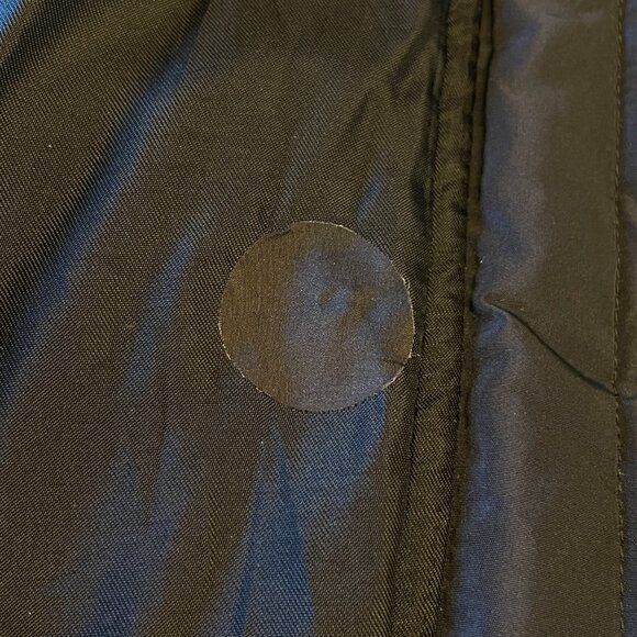 J Crew Long Down Puffer Coat Parka LARGE Black *See Notes* Hood Winter Outdoor - Picture 11 of 11